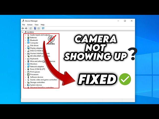 (FIXED) Camera not Showing up in Device manager (quick fix) | 2024