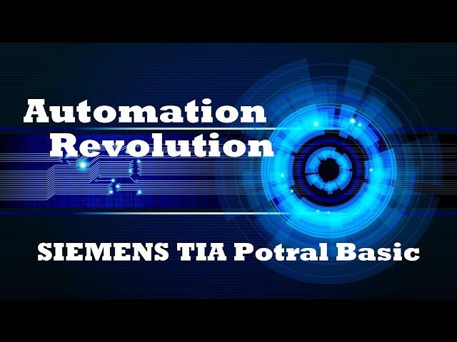 SIEMENS PLC SCADA Software TIA Portal Basics