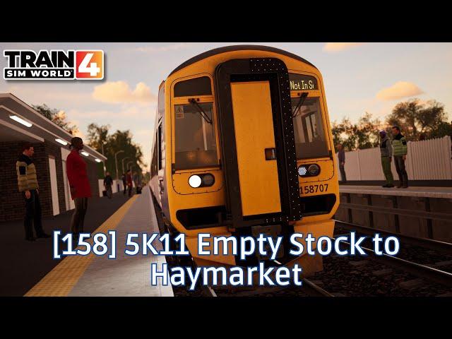 [158] 5K11 Empty Stock to Haymarket - Fife Circle Line - Class 158 - #TrainSimWorld4