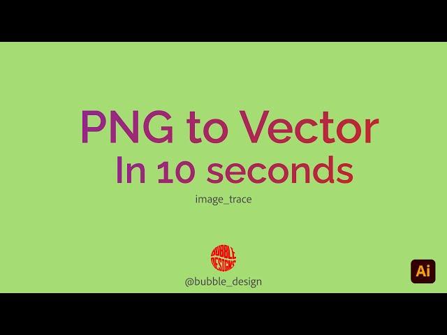 How to Convert PNG file to Vector In adobe Illustrator