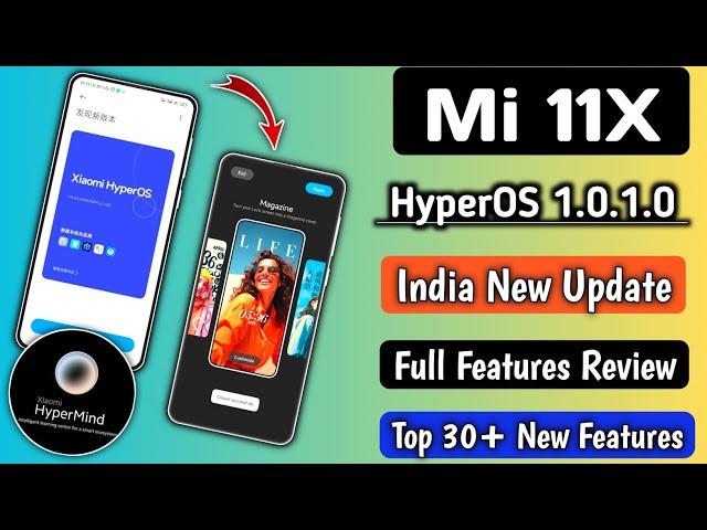 Mi 11X HyperOS 1.0.1.0 India Update Release, Full Features Review, Top 30+ New Features, Changelog