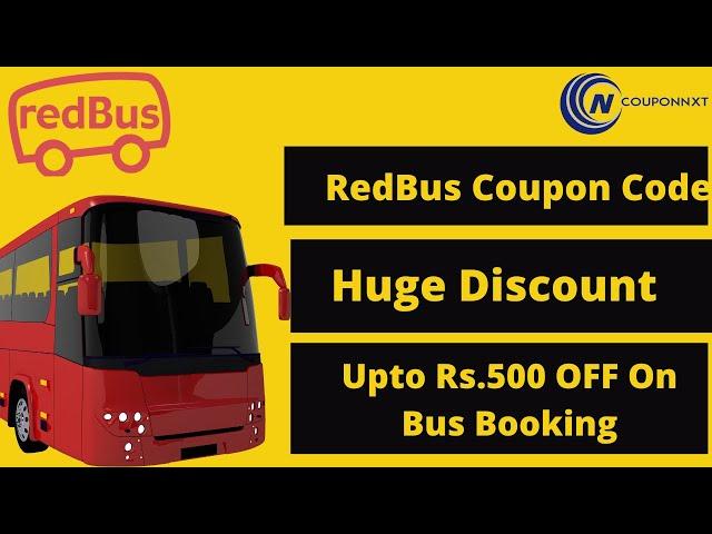 Redbus Coupon Code 2024 | Extra Rs.500 Off Promo Code | Discount Code 2024 | Bus Booking Online