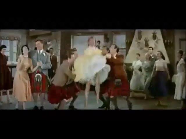 Vera Ellen dancing in a yellow dress - Let's Be Happy (1957)