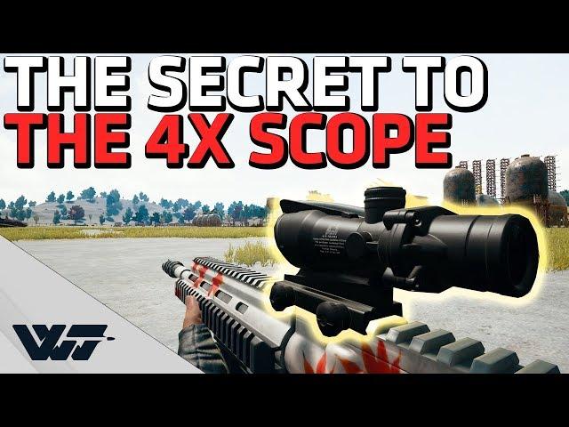 The SECRET to the 4X Scope - Hit moving targets EASILY - PUBG