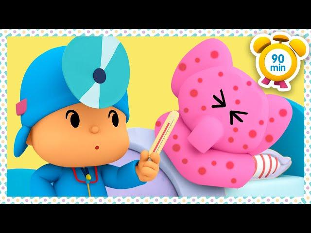 POCOYO in ENGLISH - I'm Going to the Doctor [90 min] Full Episodes |VIDEOS and CARTOONS for KIDS