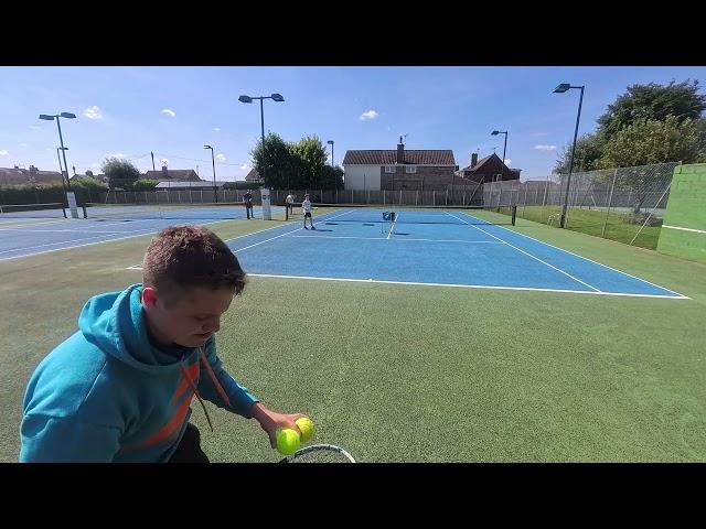 Full Tennis Lesson - Raw Footage