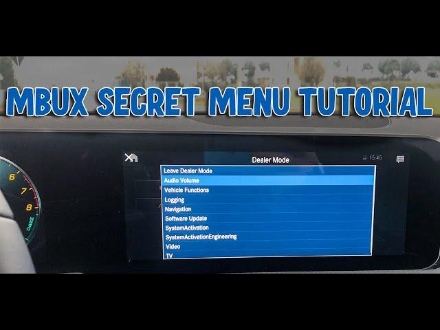 How to enter the MBUX Secret Menu - Mercedes Benz MBUX Engineer Mode Secret Menu