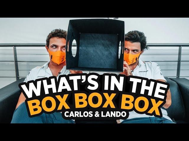 Carlos Sainz and Lando Norris play 'What's in the Box Box Box?'