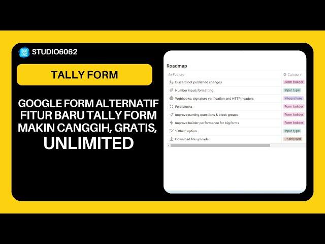 Update Fitur Terbaru Tally Form, Altenatif Google Form Gratis Selamanya