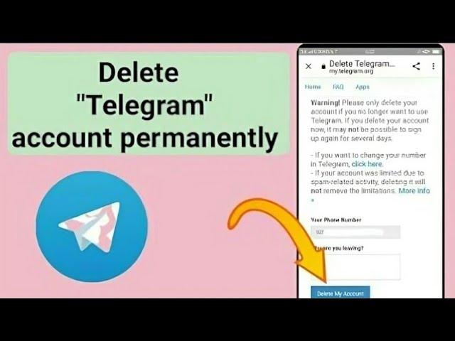 How to delete telegram account permanently