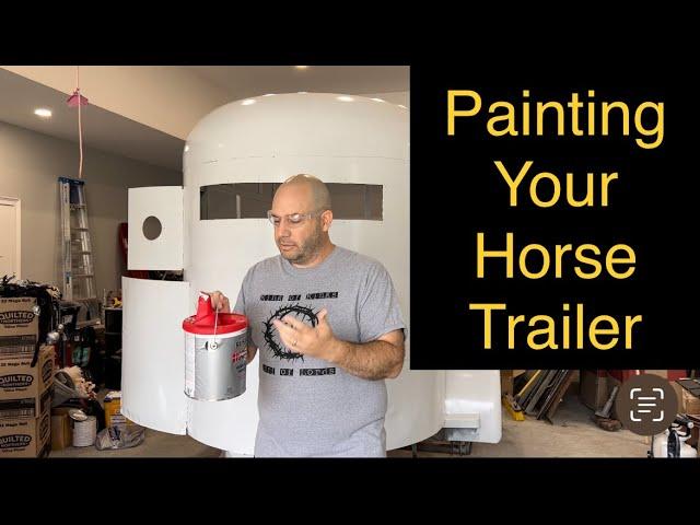 Painting This Converted Horse Trailer SIMPLE! (1997 Model)