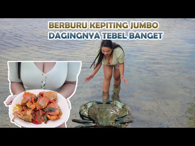 BERBURU KEPITING LANGSUNG DIMASAK BUMBU ASAM MANIS PEDAS DIJAMIN BIKIN NGILER