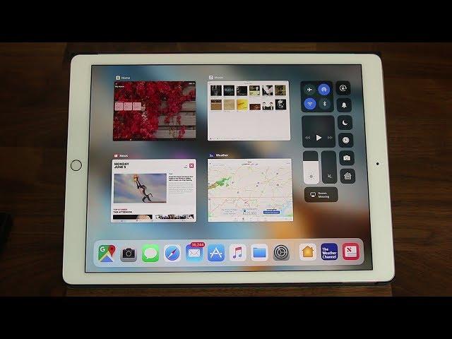 iOS 11 running on an iPad Pro - New Features!