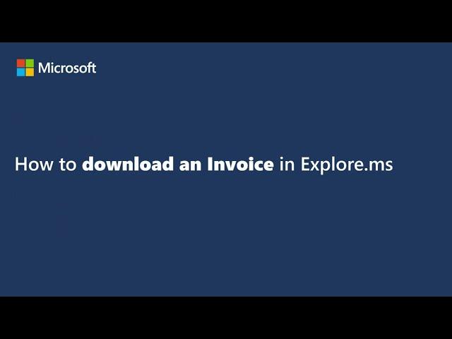 Microsoft Volume Licensing modern invoice now available for customers and partners in North America