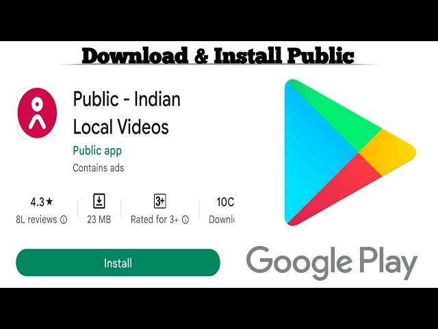 How to Download and Install Public app | Download Public Indian Local Videos for free | Techno Logic