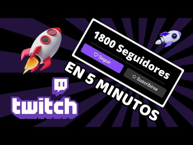  Cómo Comprar 2000 Seguidores en Twitch en Menos de 5 Minutos  | Guía Rápida 2024