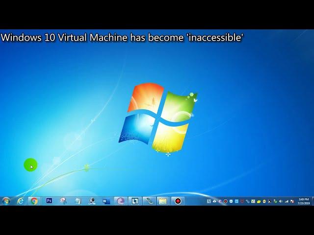 Windows 10 VM Become inaccessible