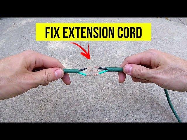 How To Correctly Repair a Cut or Damaged Extension Cord -Jonny DIY