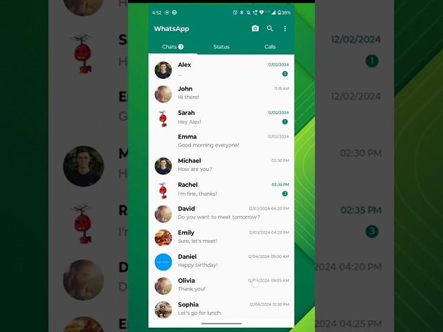 WhatsApp App UI design in Jetpack Compose Kotlin Android | Jetpack Compose UI Design | #android