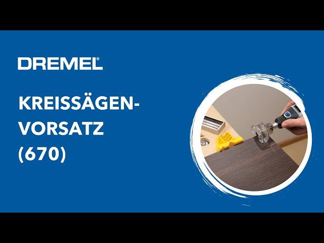 Dremel® - Kreissägenvorsatz (670) - Schneidezubehör für präzise Schnitte