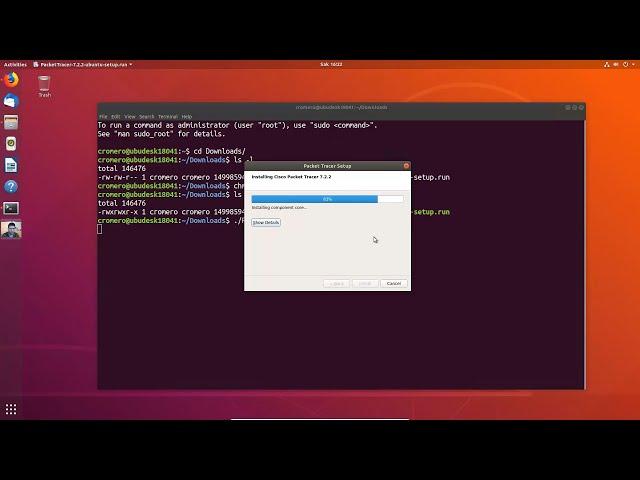 Install Packet Tracer 7.2.2 on Ubuntu Desktop 18.04