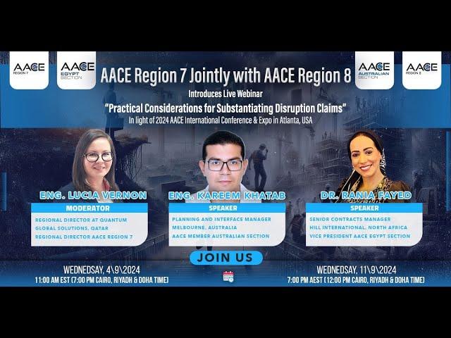 AACE Egypt: Practical Considerations for Substantiating Disruption Claims First Event 2024-09-04