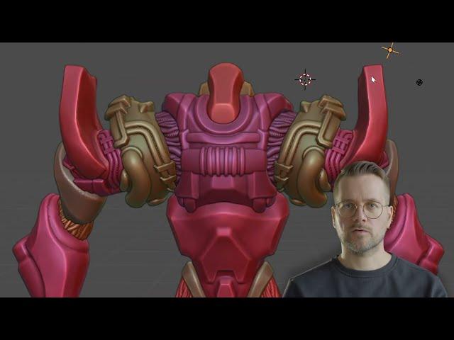 The Hard Surface Sculpting in Blender Video Course