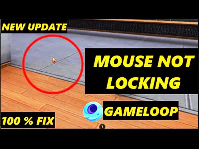 Mouse Not Locking | 100 % Fix Mouse Working in Gameloop | Free Fire New Update Mouse Not Locking