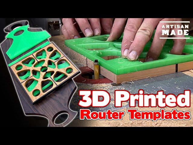 How To Make And Use 3D Printed Router Templates / DIY Router Templates / Woodworking Hacks