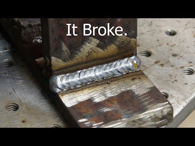 MIG Welders Beware! -  "Pretty" Does NOT Equal Strong. - Weld Analysis