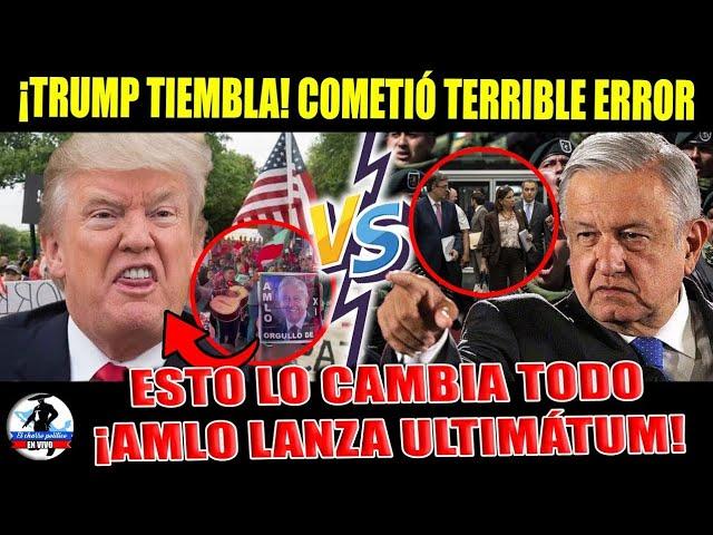 HASTA AQUÍ LLEGASTE C@8R0N‼️AMLO SE ENFRENTA A TRUMP; LLAMA A REBELIÓN ¡PAISANOS TOMAN CIUDAD D EUA!