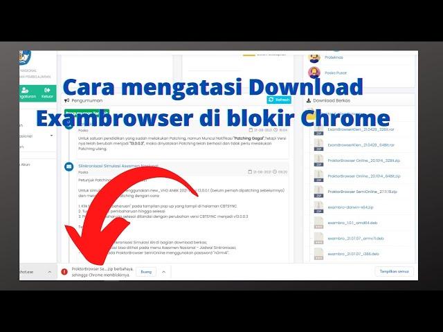 Cara Mengatasi Download Exambrowser ANBK yang di blokir