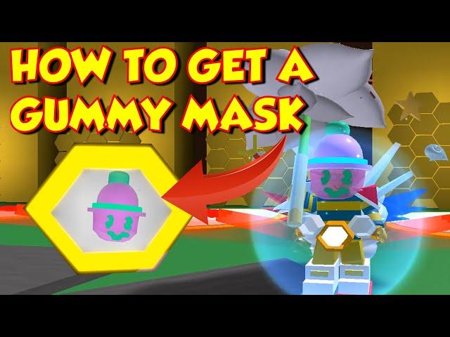 How to Get the Gummy Mask in Bee Swarm Simulator - Plus Secret Gummy Bear Lair Location