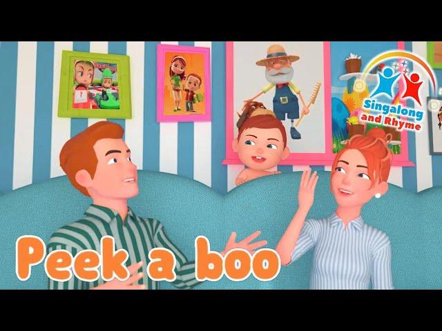 Peek A Boo | Sing along and Rhyme| Nursery kids toddler songs ABC