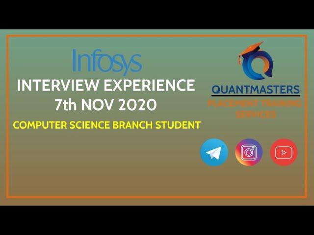 Infosys Interview Experience 2021( 7th Nov) | How to get Placed in Infosys from CSE Branch?