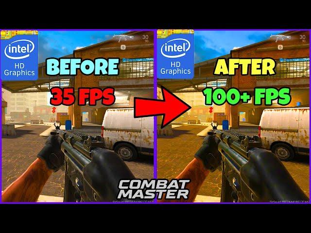 ULTIMATE FPS BOOST Guide for Low End PC/Laptop | Combat Master | Intel HD Graphics (2024)