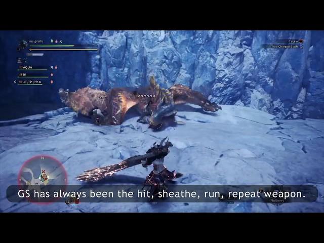 [MHWI] Advanced Iceborne Greatsword Guide: the Tackle, the Side Blow, and the Mighty Slinger Burst