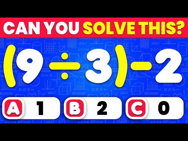 Only 1% Can Ace This Maths Quiz ️ | Easy, Medium, Hard, Impossible