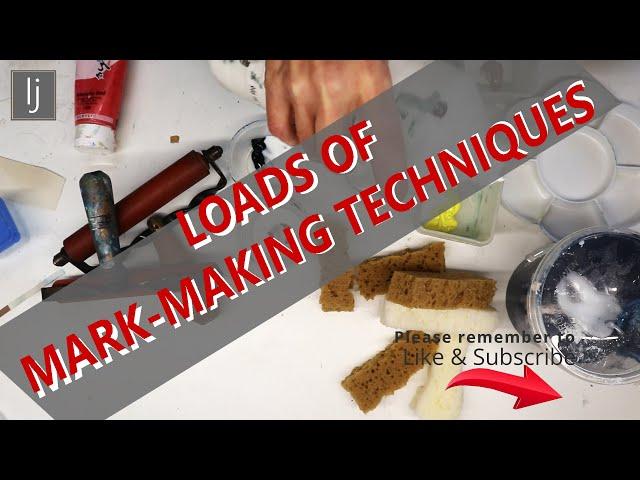 How to make loads of mark-making techniques