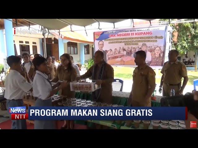 iNews NTT - Perdana di NTT, SMAN 11 Kupang Luncurkan Program Makan Siang Gratis