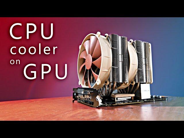 CPU cooler on GPU - superb performance!