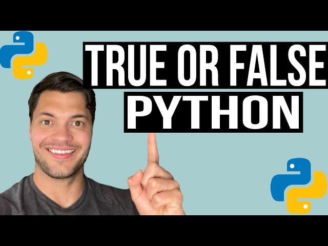 How to use Comparison Operators True or False in Python - Beginner Python Tutorials