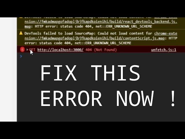 Fix NextJS 404 GET Error on unfetch.js:1 | Talkin' Tech Stuff