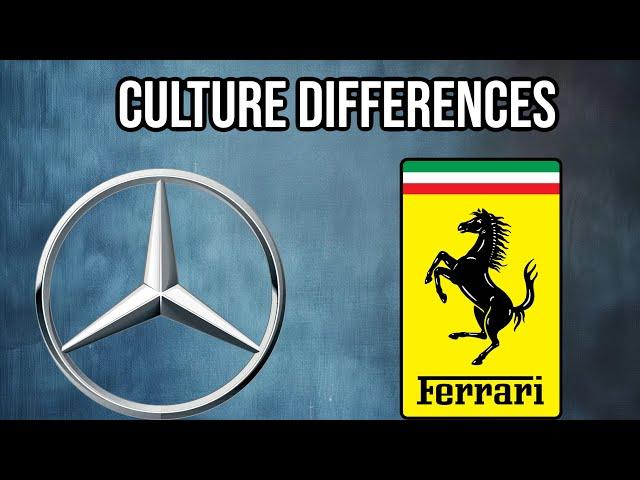 CULTURE DIFFERENCE BETWEEN FERRARI AND MERCEDES