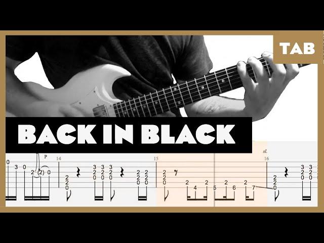 AC/DC - Back in Black - Guitar Tab | Lesson | Cover | Tutorial