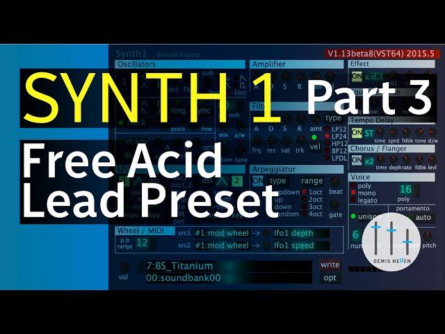 Synth 1 only Trance Build | Acid Lead | Trance Tutorials Part 3