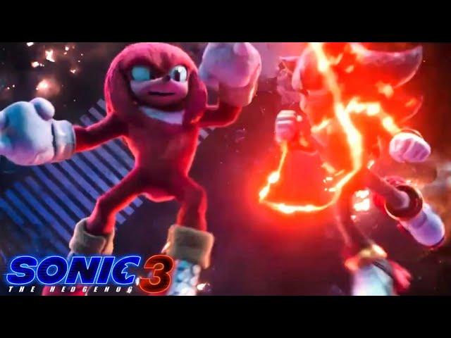 SONIC THE HEDGEHOG 3 NEW TV SPOT SHADOW VS KNUCKLES! [4K]