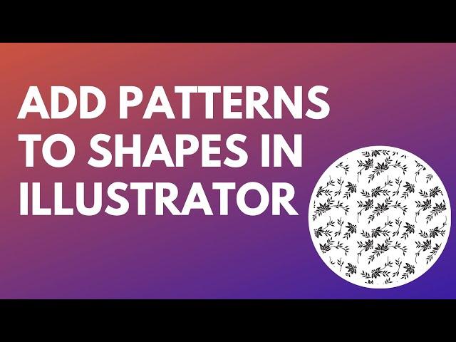 Illustrator CC - Fill a Shape with a Pattern - Background fill & Text Fill