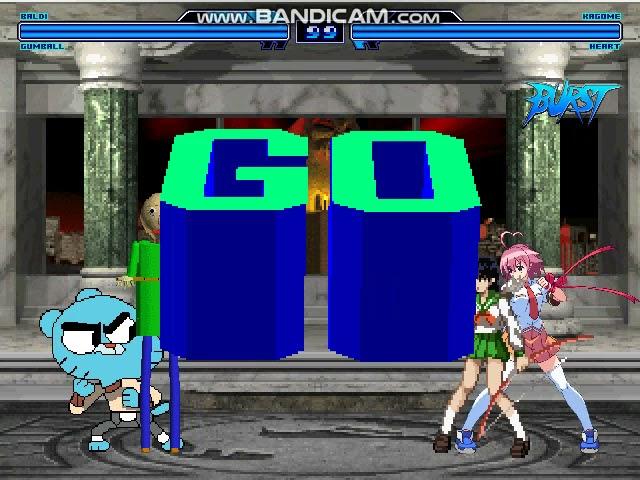 MUGEN Request: Baldi & Gumball Vs Kagome & Heart Aino