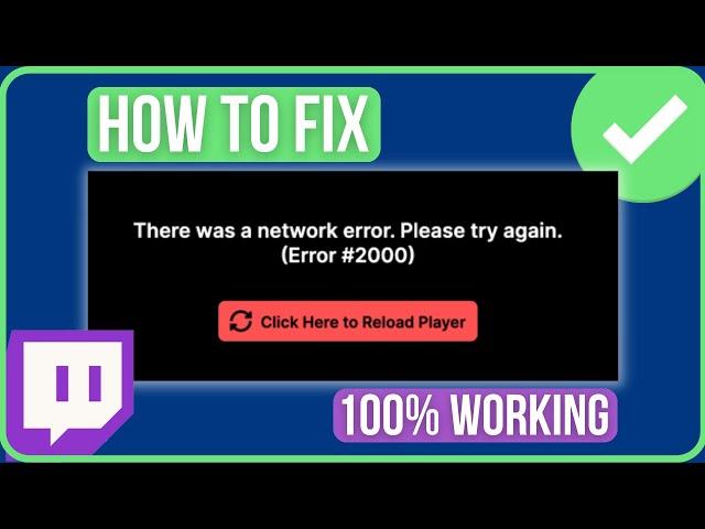 TWITCH ERROR 2000 CHROME FIX (2024) | How to Fix Twitch Error #2000 Error